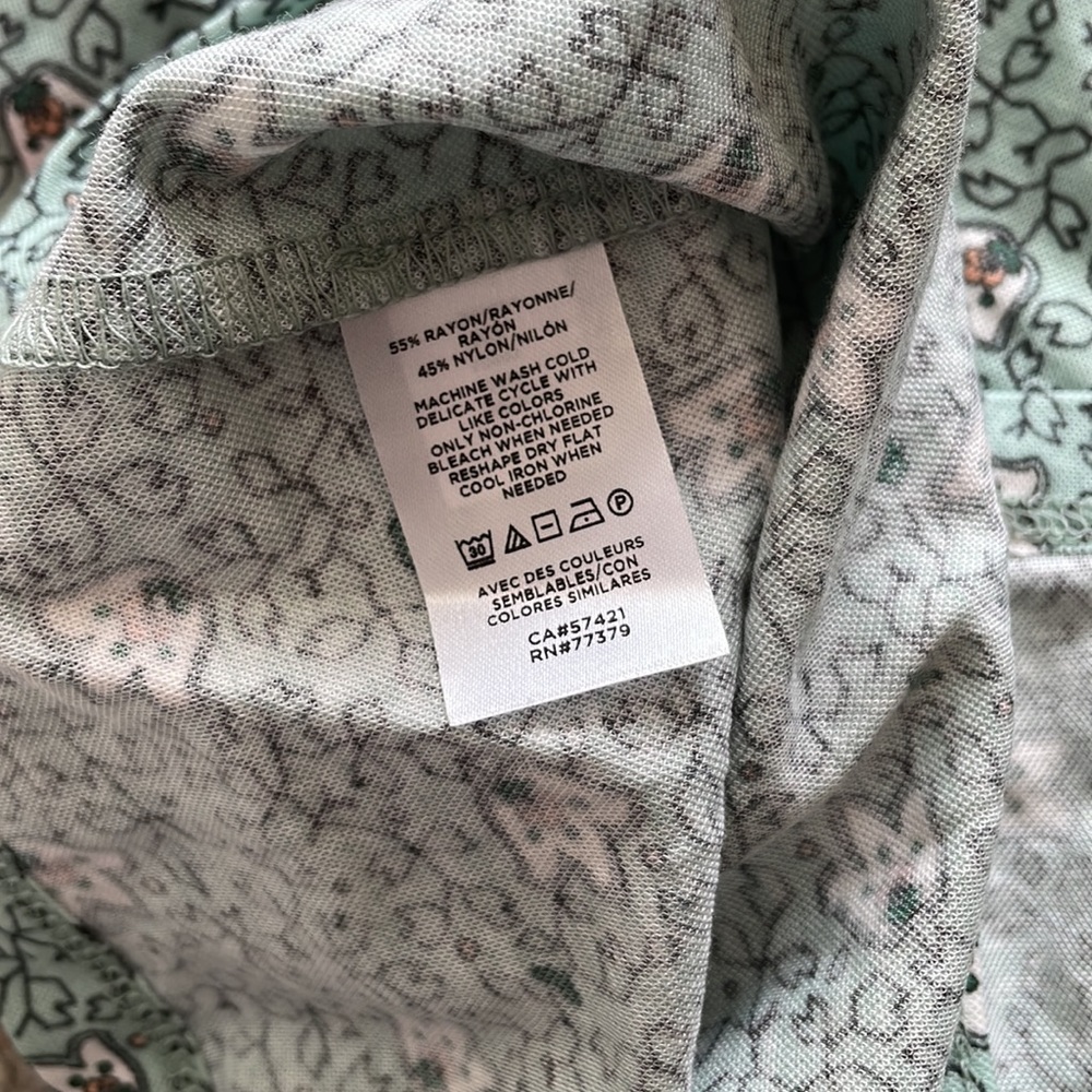 Ann Taylor Sea-Green Floral Top - Picture 6 of 6